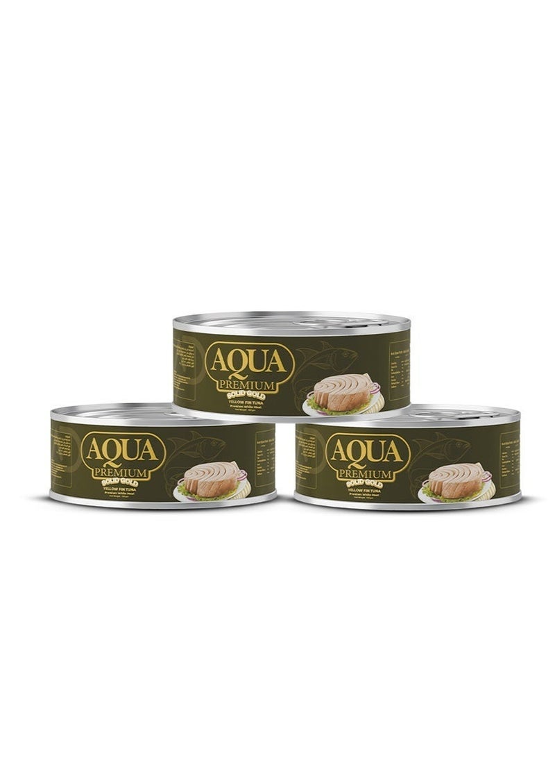 AQUA PREMIUM Solid Tuna easy open 185grams Pack of 3 - Image 1